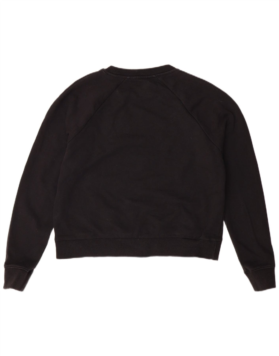 Γυναικεία VANS Crop Oversized γραφική φούτερ Jumper UK 10 Small Black