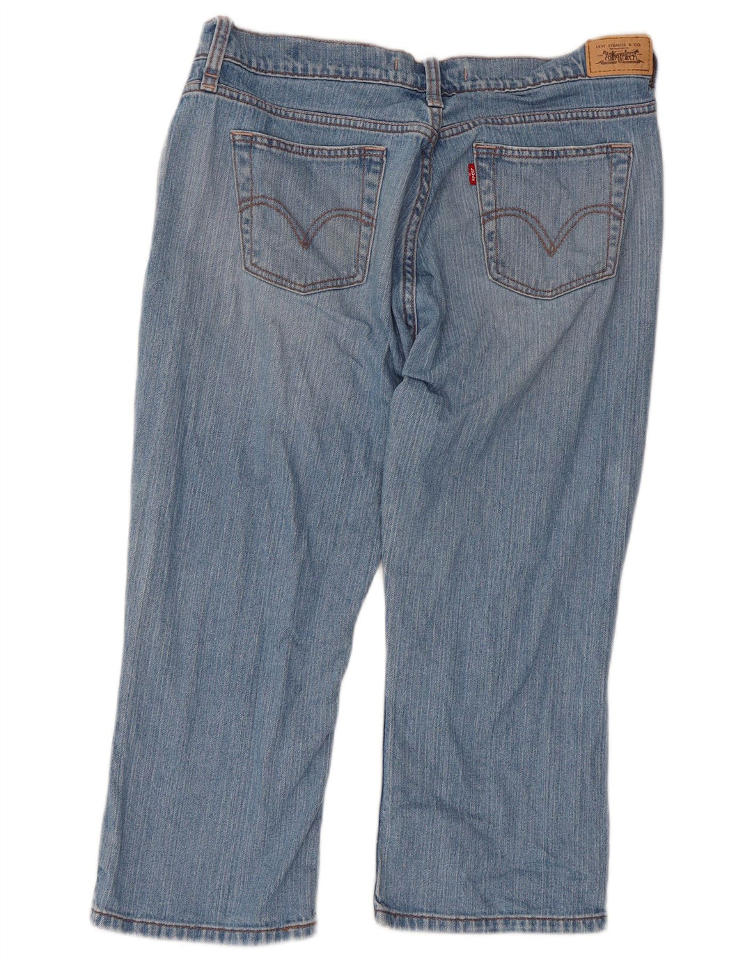 Levi's Womens 515 Capri Jeans US 12 Large W34 L21 Blue Cotton