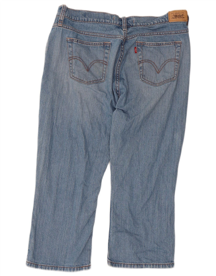 Levi's Womens 515 Capri Jeans US 12 Large W34 L21 Blue Cotton