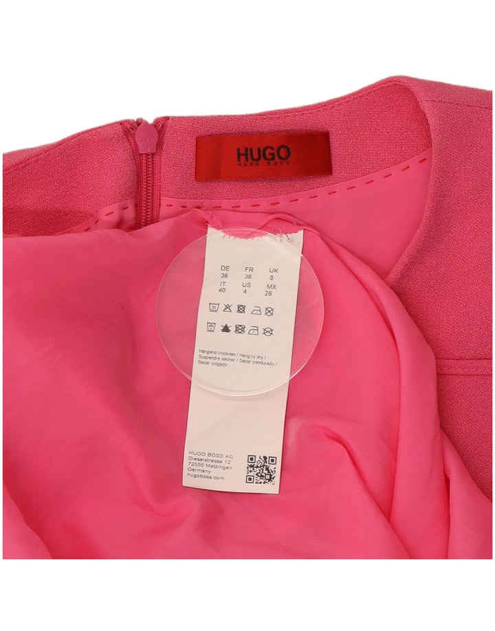 Γυναικείο φόρεμα με θήκη Hugo Boss UK 8 Small Pink Polyester