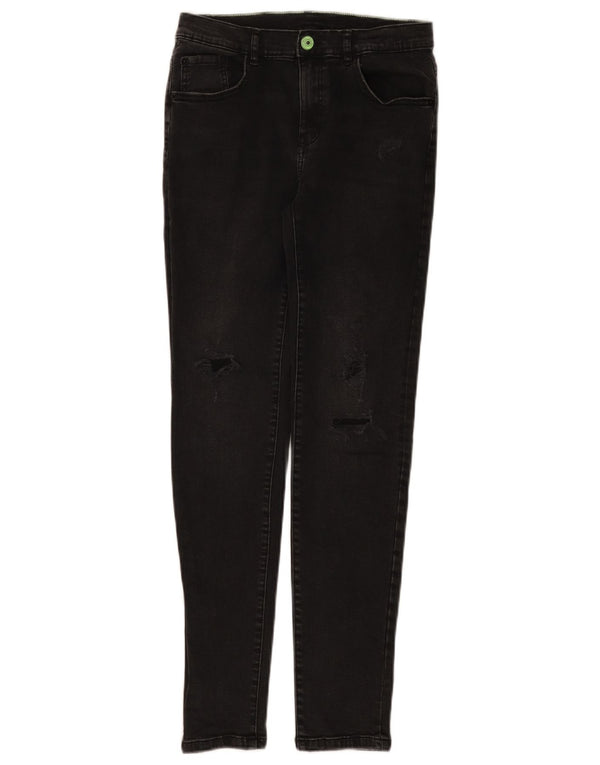 Zara Girls Skinny Jeans 13-14 ετών W26 L28 Μαύρο βαμβακερό