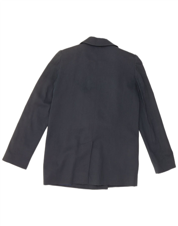 Κόκκινο Valentino γυναικείο σακάκι 1 κουμπιού UK 12 μεσαίο μπλε βαμβακερό