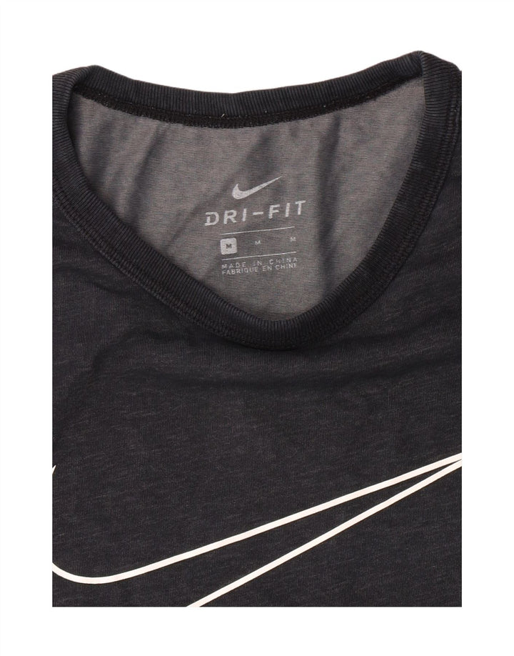 NIKE Mens Dri Fit Graphic T-Shirt Top Medium Grey
