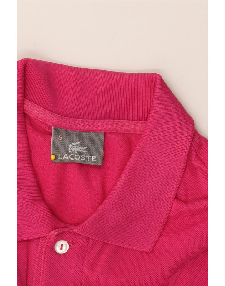 LACOSTE Mens Polo Shirt Size 4 Medium Pink Vintage Lacoste and Second-Hand Lacoste from Messina Hembry 