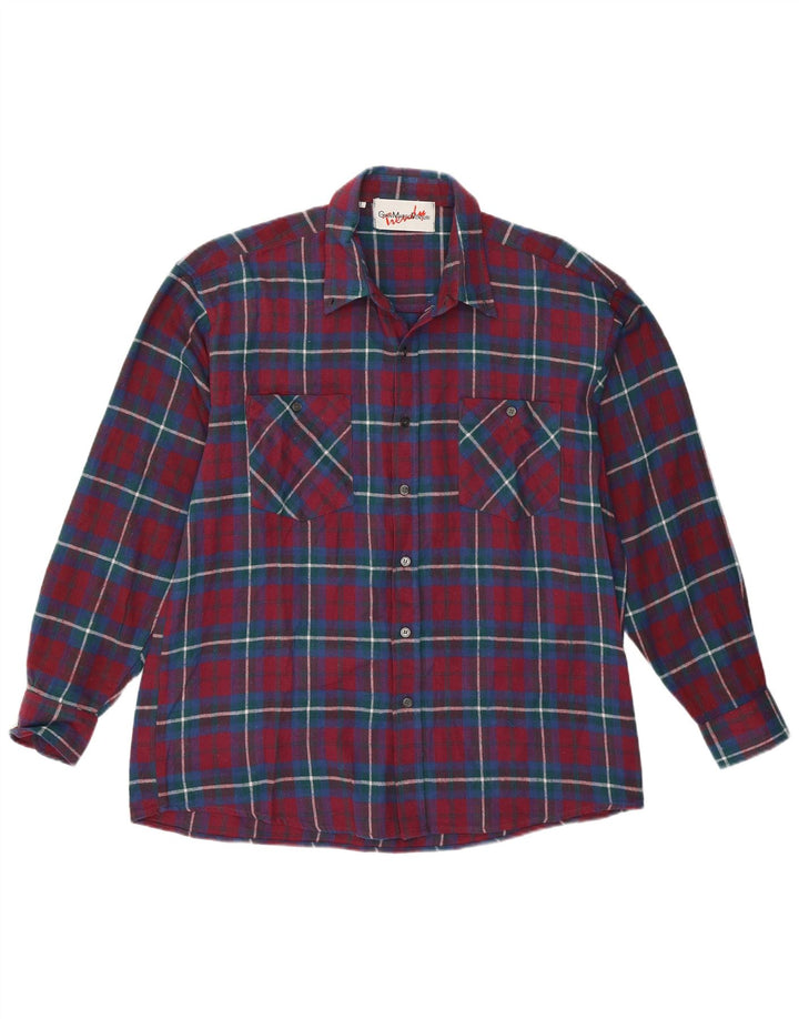 Ανδρικό φανελένιο πουκάμισο Gian Marco Venturi μεγάλο βαμβακερό βαμβακερό