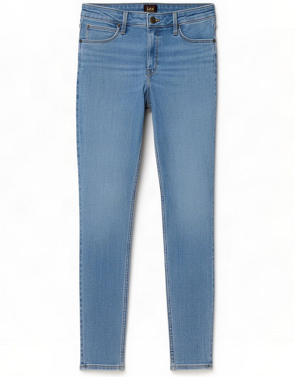 Lee Womens Scarlett Skinny Jeans W31 L31 Blue Cotton