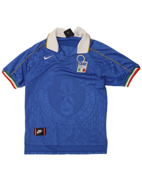 Nike Mens Italy Football Home 1994-1996 Ποδοσφαιρικό πουκάμισο Small Blue Polyester