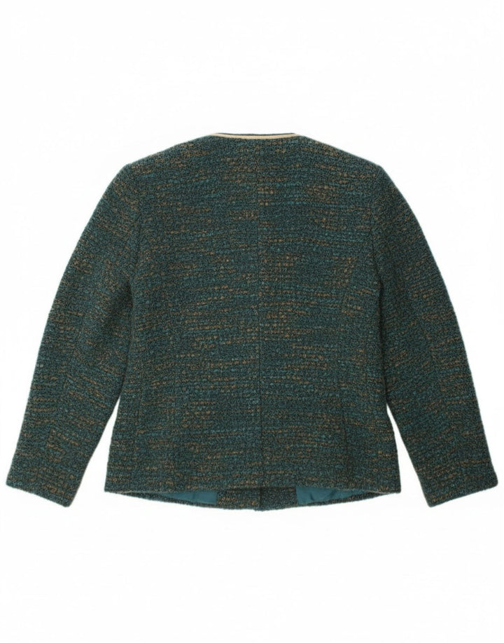 Vintage γυναικείο σακάκι με 4 κουμπιά σακάκι UK 12 μεσαίου πράσινου χρώματος