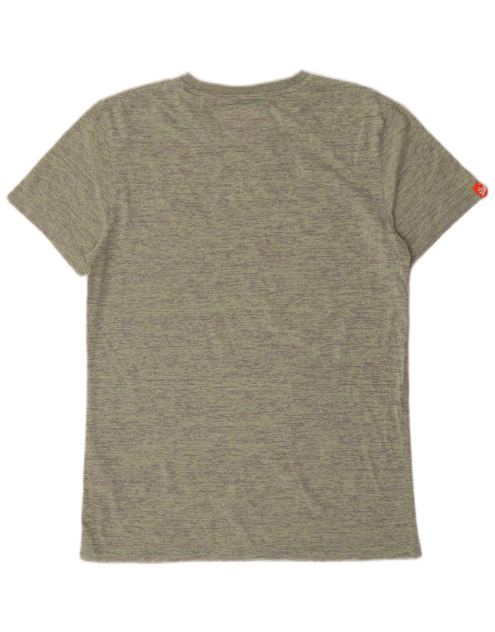 Ανδρικό T-Shirt Superdry Top Βαμβακερό μεσαίο πράσινο ριγέ