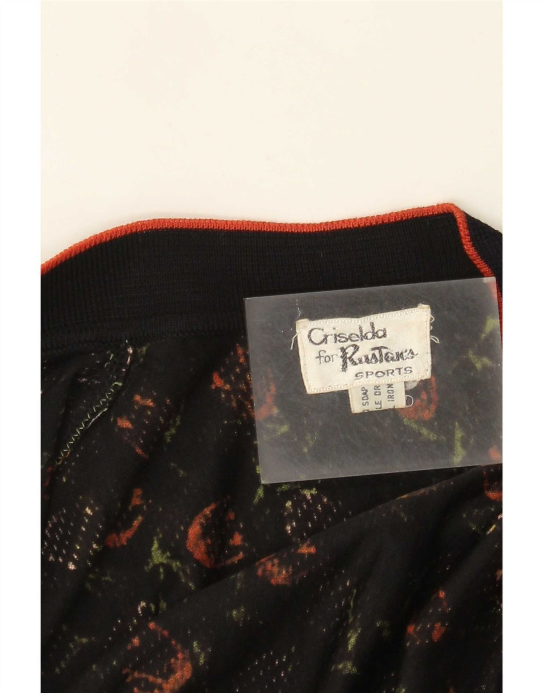 Vintage Γυναικείο Σετ 2 τεμαχίων UK 14 Medium Black Floral