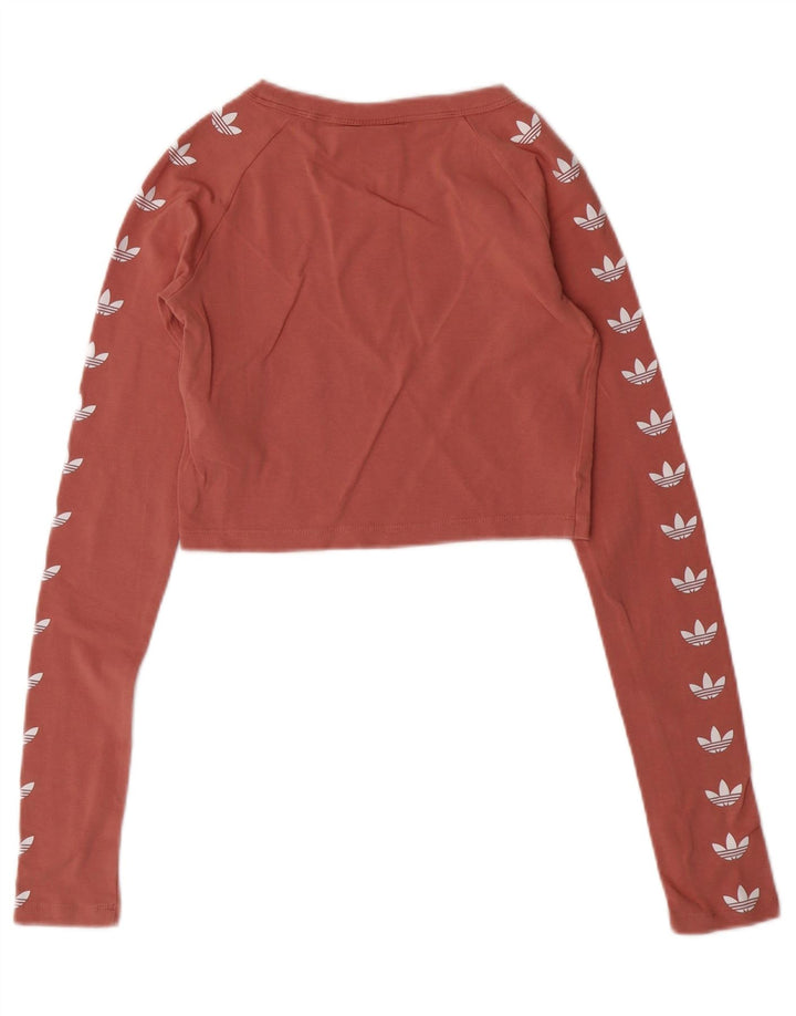 Γυναικείο μακρυμάνικο 6 XS ροζ βαμβακερό γυναικείο τοπ ADIDAS Crop