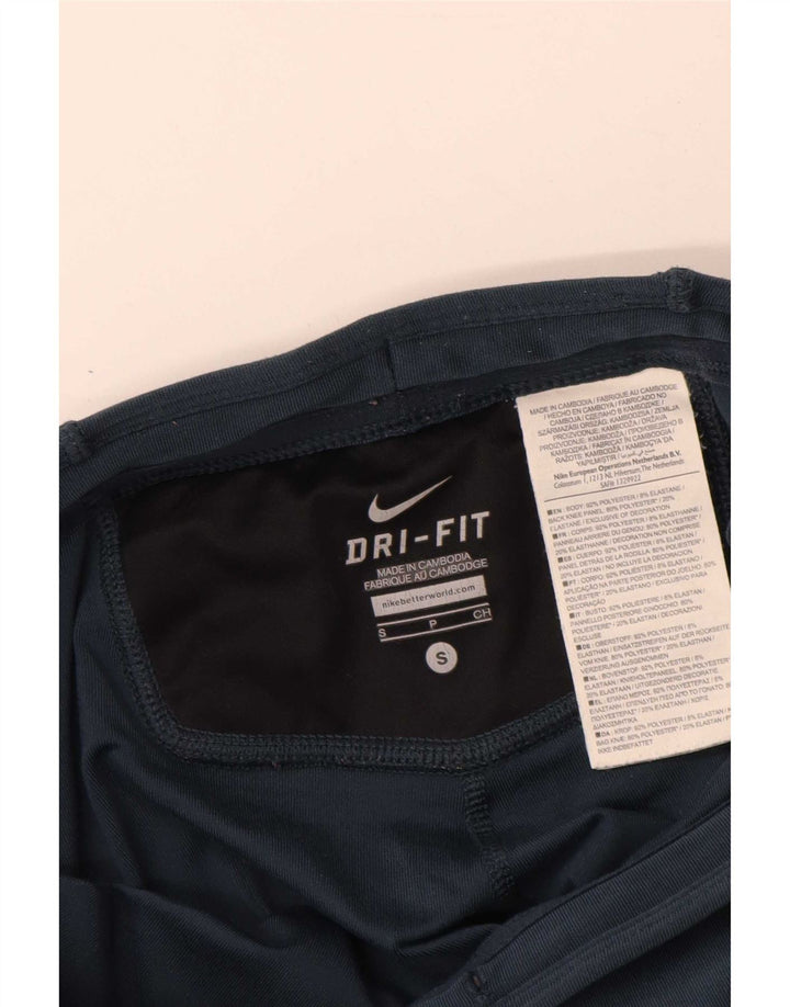 Γυναικεία κολάν Nike Dri Fit UK 8 Small Navy Blue Geometric Polyester