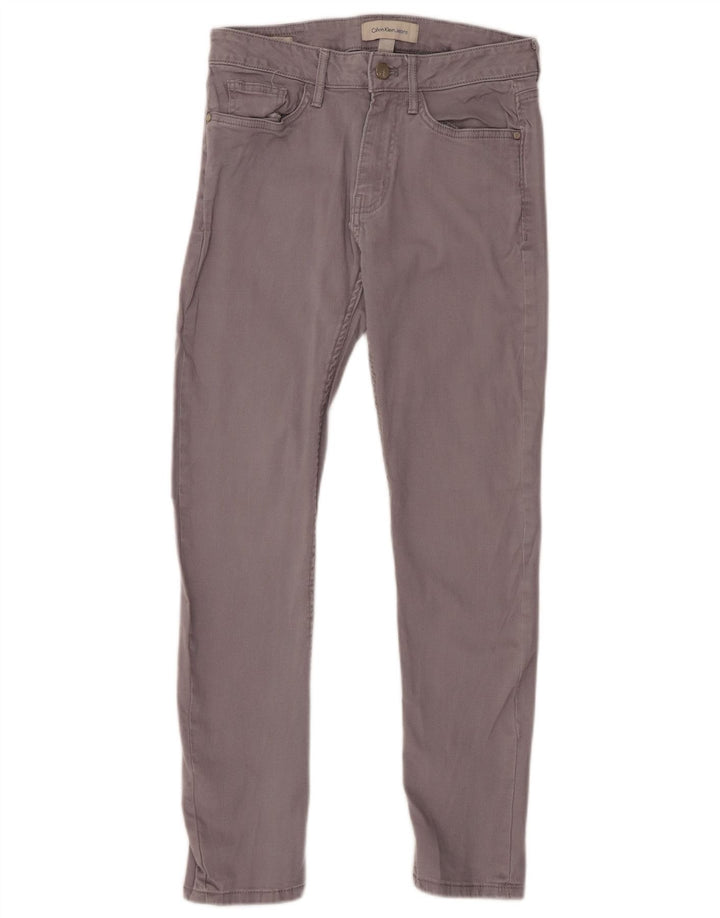 CALVIN KLEIN Γυναικείο Skinny Casual Παντελόνι W26 L27 Γκρι