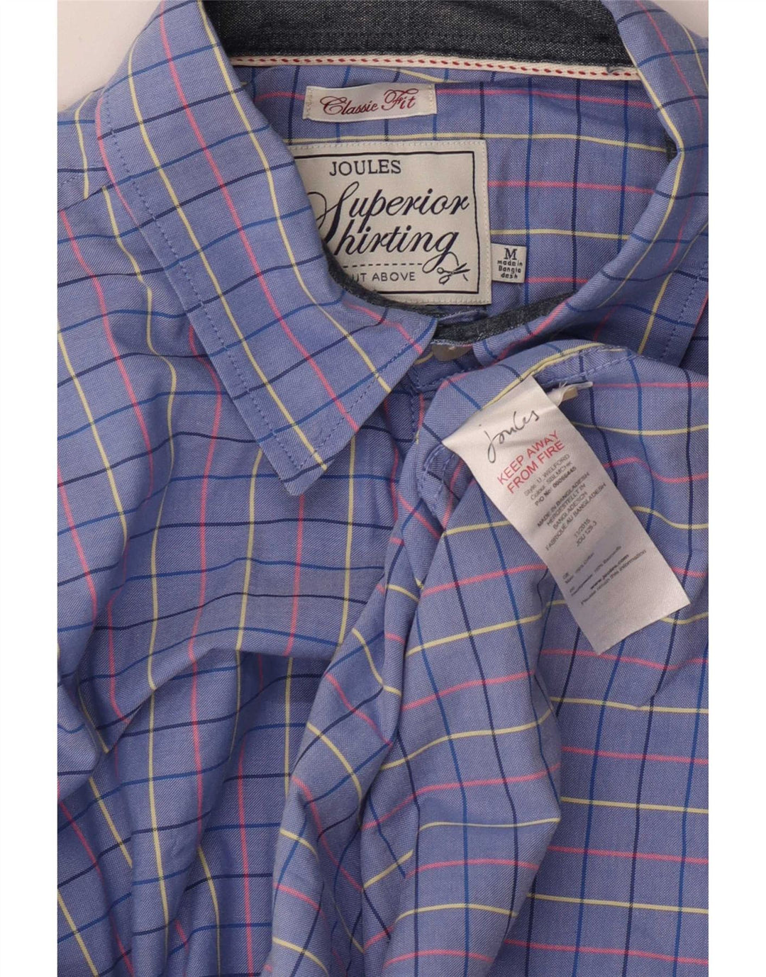 Ανδρικό πουκάμισο Joules Classic Fit, μεσαίο μπλε βαμβακερό