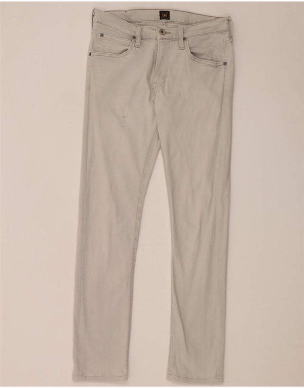 Lee Womens Luke Slim Jeans W29 L30 Γκρι βαμβακερό