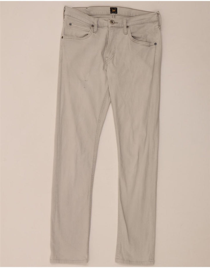 Lee Womens Luke Slim Jeans W29 L30 Γκρι βαμβακερό