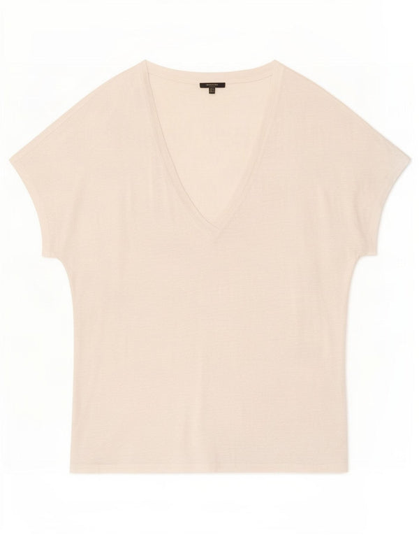 Massimo Dutti Γυναικείο T-Shirt Top UK 14 Medium White