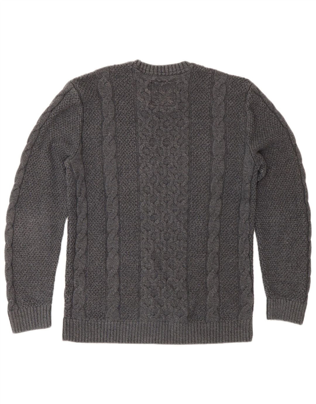 Ανδρικό πουλόβερ Hollister Crew Neck Jumper Μικρό Γκρι βαμβακερό