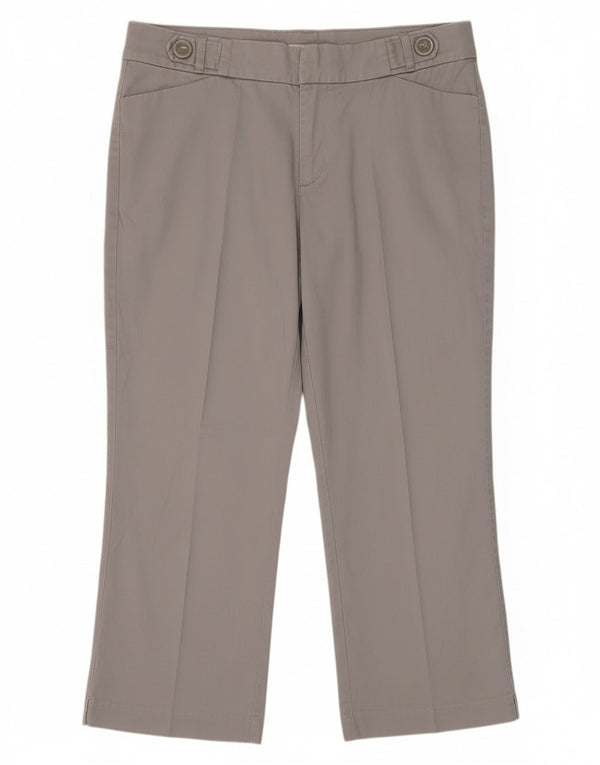 Lee Womens Slender Secret Capri Παντελόνι US 14 XL W36 L22 Γκρι βαμβακερό