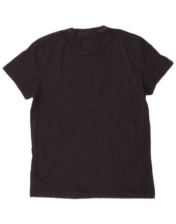 Γυναικείο κοντομάνικο μπλουζάκι Superdry Top UK 18 XL Μαύρο βαμβακερό