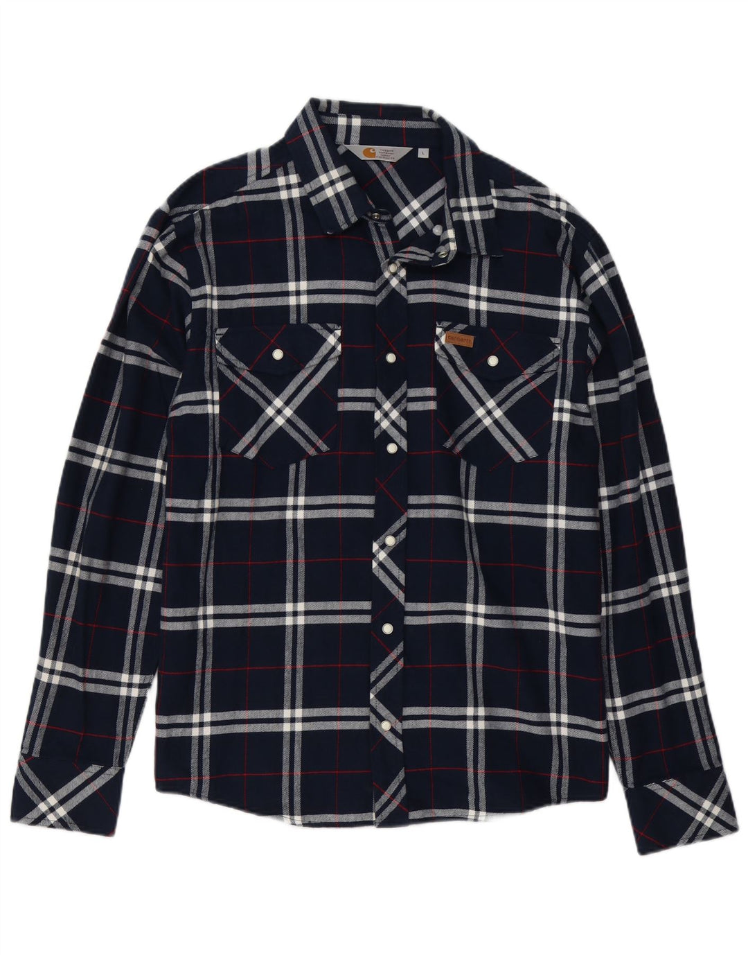 Ανδρικό φανελένιο πουκάμισο Carhartt, μεγάλο μπλε ναυτικό, βαμβακερό
