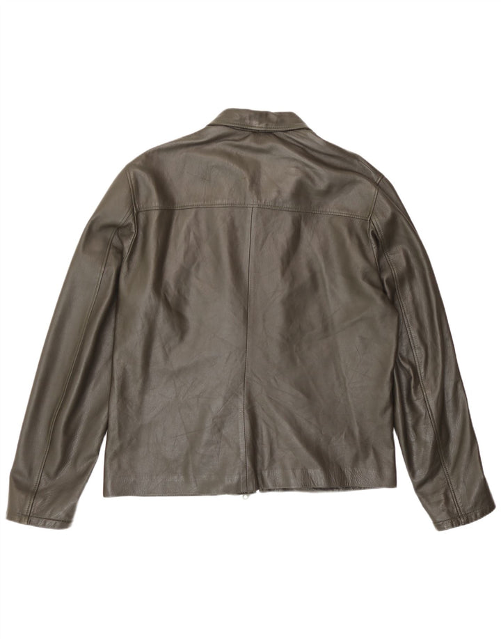 Vintage Ανδρικό Δερμάτινο Μπουφάν UK 40 Large Brown Δερμάτινο