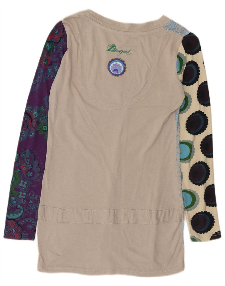 Desigual Womens Abstract Pattern Tunic Top UK 6 XS Πολύχρωμο