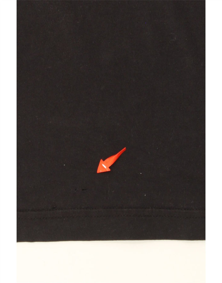 Ανδρικό γραφικό T-Shirt DIESEL Top Μεσαίο μαύρο βαμβακερό