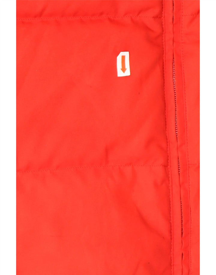 CHAMPION Womens Padded Gilet UK 16 Large Red Polyester