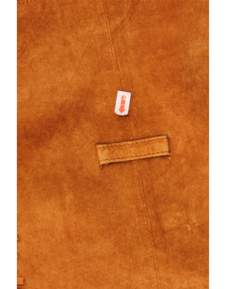 Ανδρικό Suede Jacket VINTAGE EU 54 2XL Καφέ Δερμάτινο