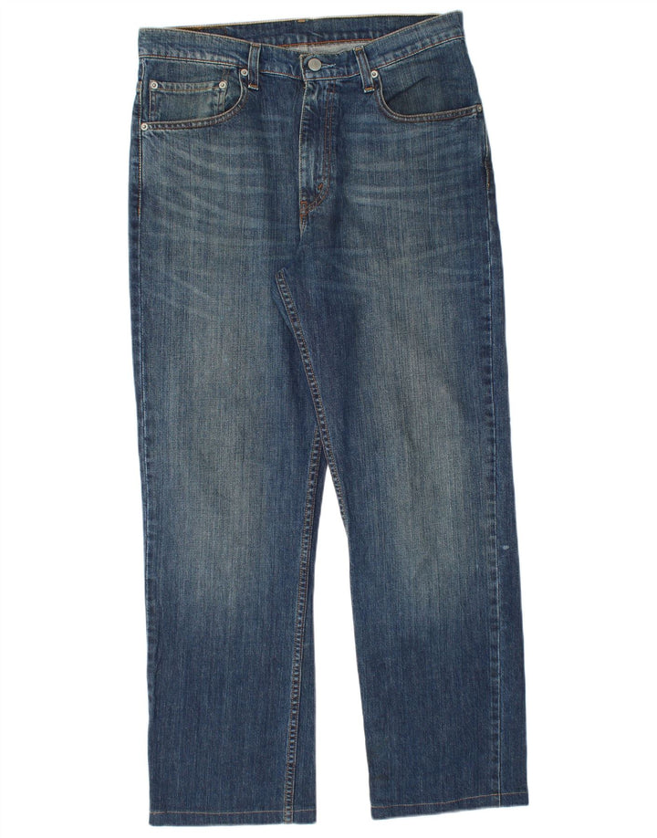 Levi's Mens 752 Straight Jeans W34 L29 Μπλε Βαμβακερό