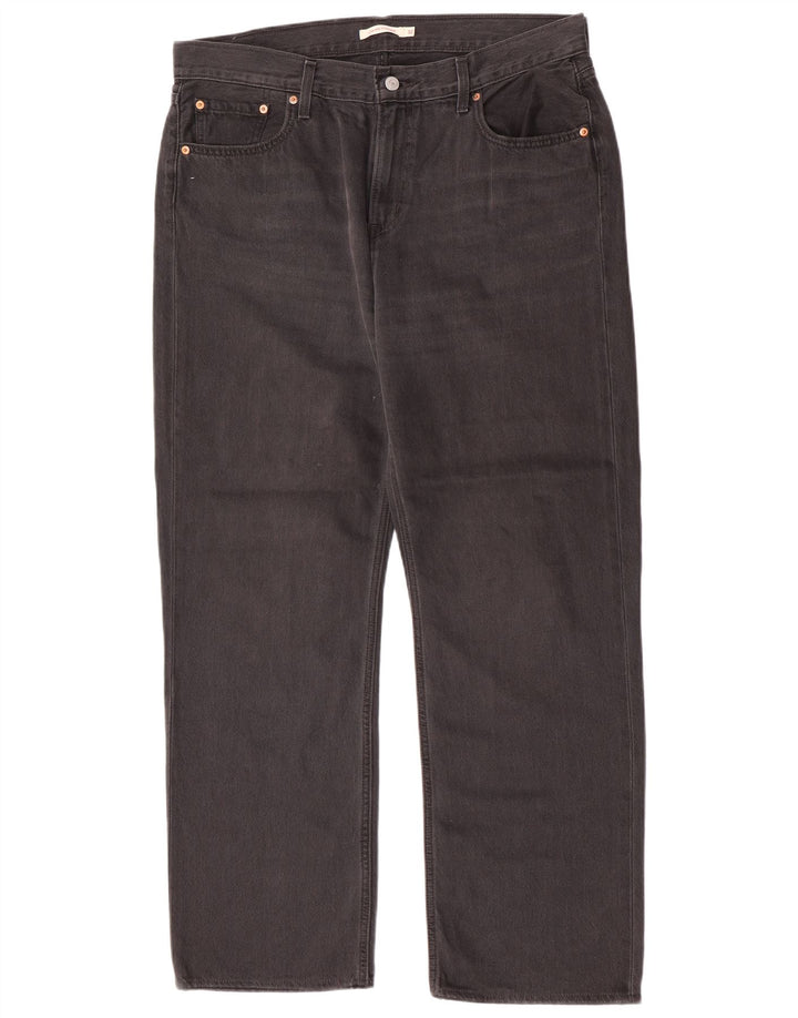 Ανδρικό τζιν Levi's Straight W32 L30 Γκρι βαμβακερό