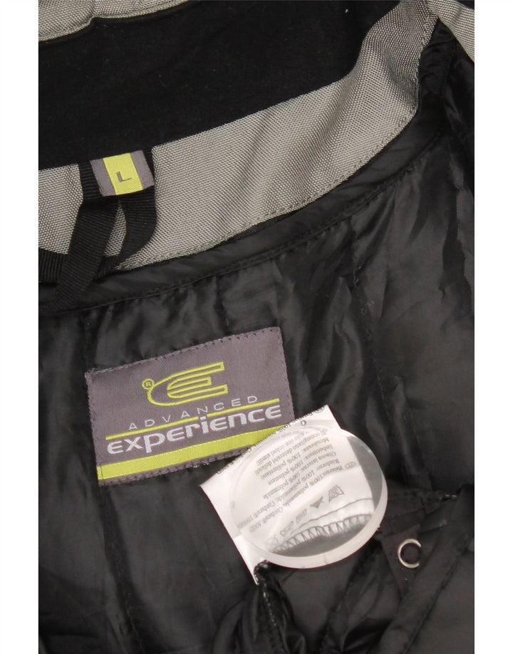 Vintage ανδρικό μπουφάν σκι UK 40 Large Grey Colourblock Polyamide