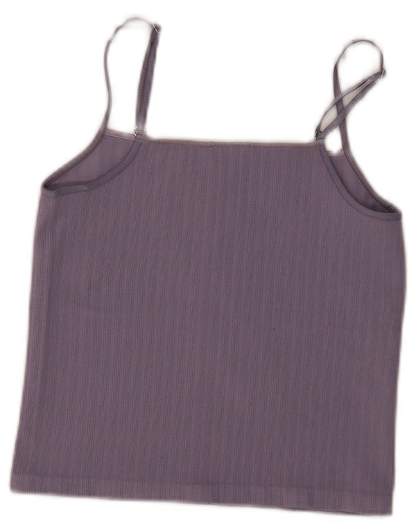 Urban Outfitters Womens Crop Cami Top UK 14 Large Purple Polyamide
