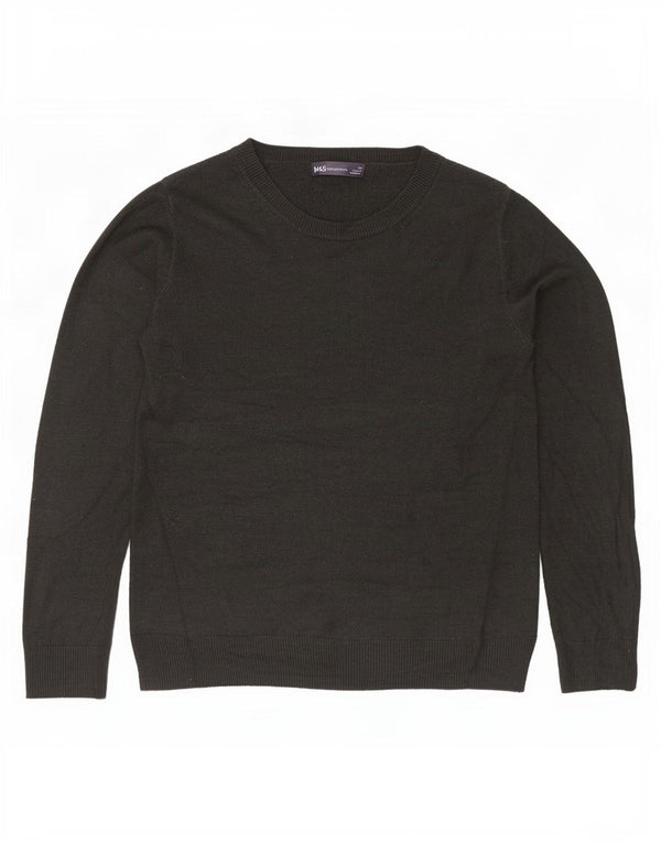 Marks & Spencer Γυναικείο πουλόβερ με λαιμόκαυστο UK 10 Small Grey Acrylic