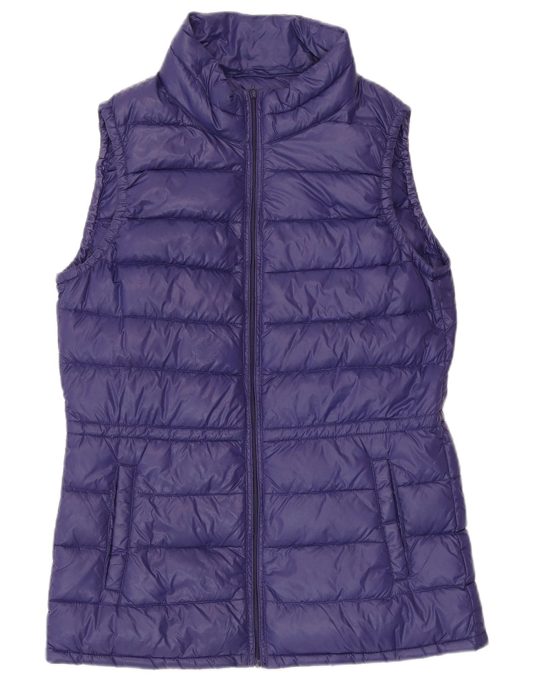 BENETTON Γυναικεία padded Gilet UK 10 Small Purple Polyamide