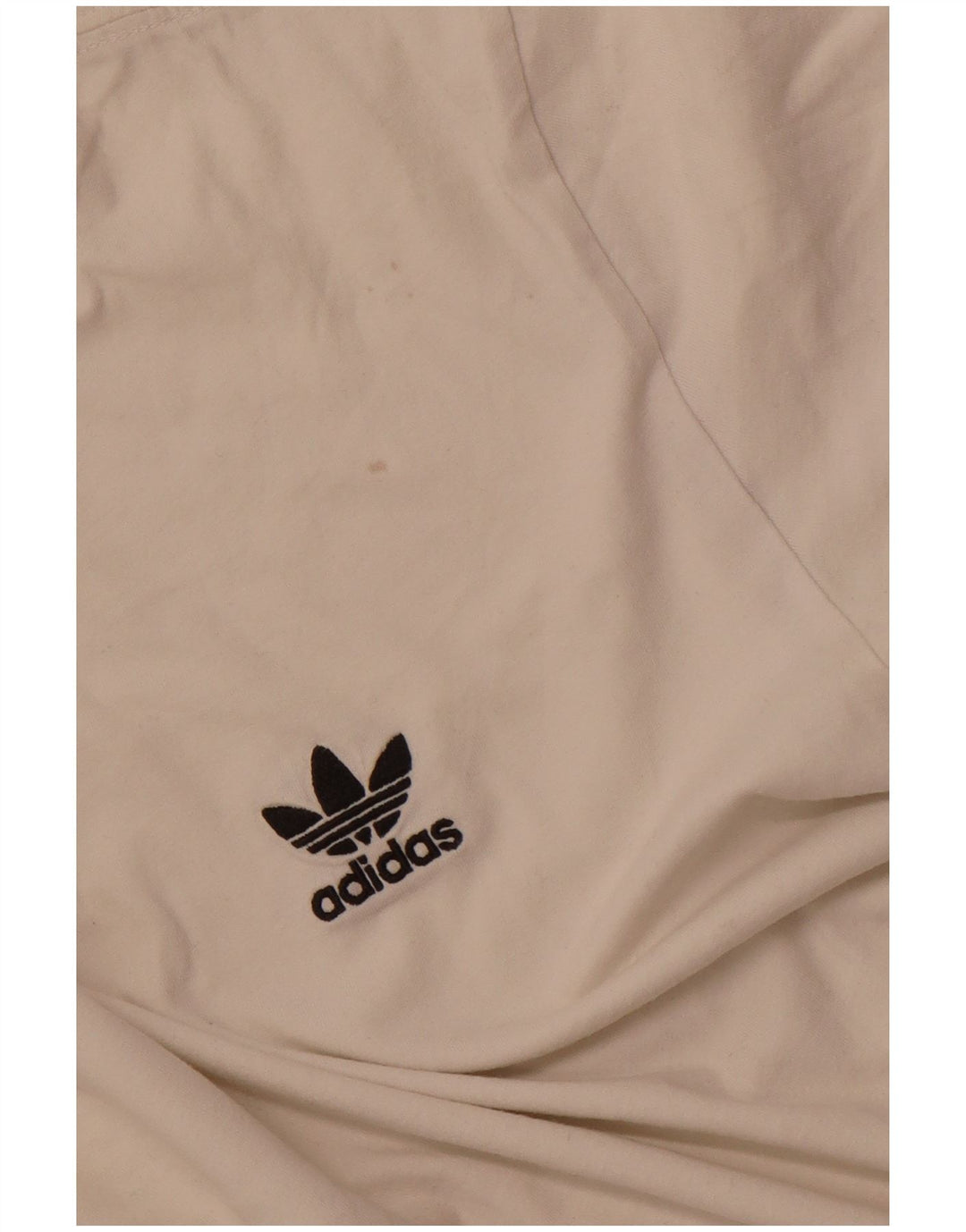 Ανδρικό μπλουζάκι ADIDAS Small off λευκό βαμβακερό