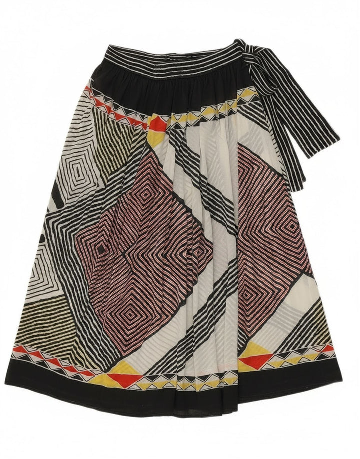 Vintage Γυναικεία Wrap Φούστα W28 Μεσαία Πολύχρωμη Γεωμετρική