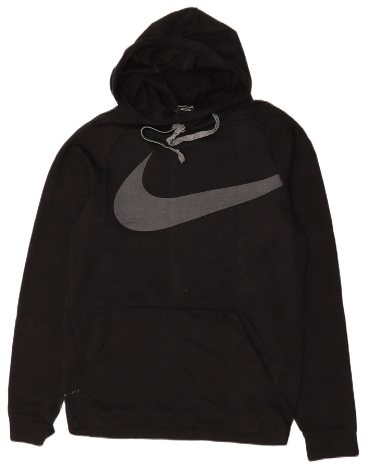 Ανδρικά γραφικά κουκούλα Nike Dri Fit Μικρός μαύρος πολυεστέρας