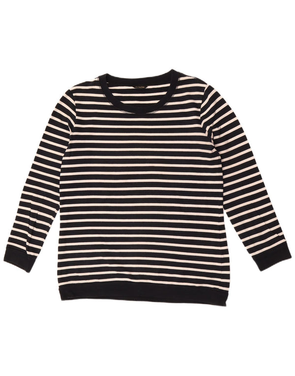 Massimo Dutti Γυναικεία φούτερ Jumper US 8 Medium Navy Blue ριγέ