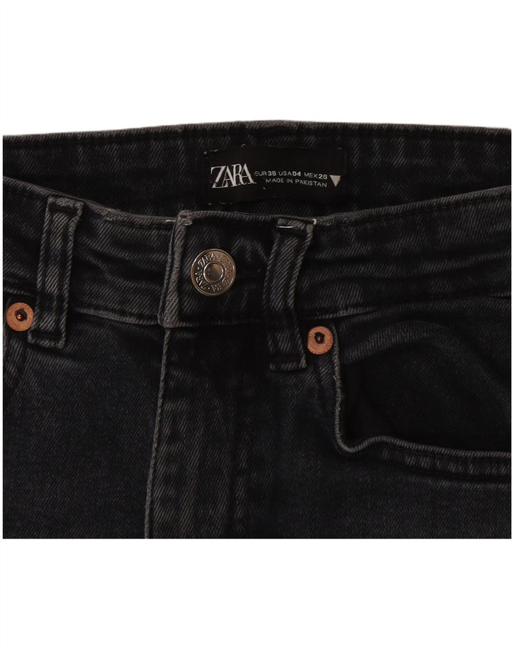 Zara Γυναικείο Τζιν μποτάκι EU 36 XS W26 L25 Μαύρο