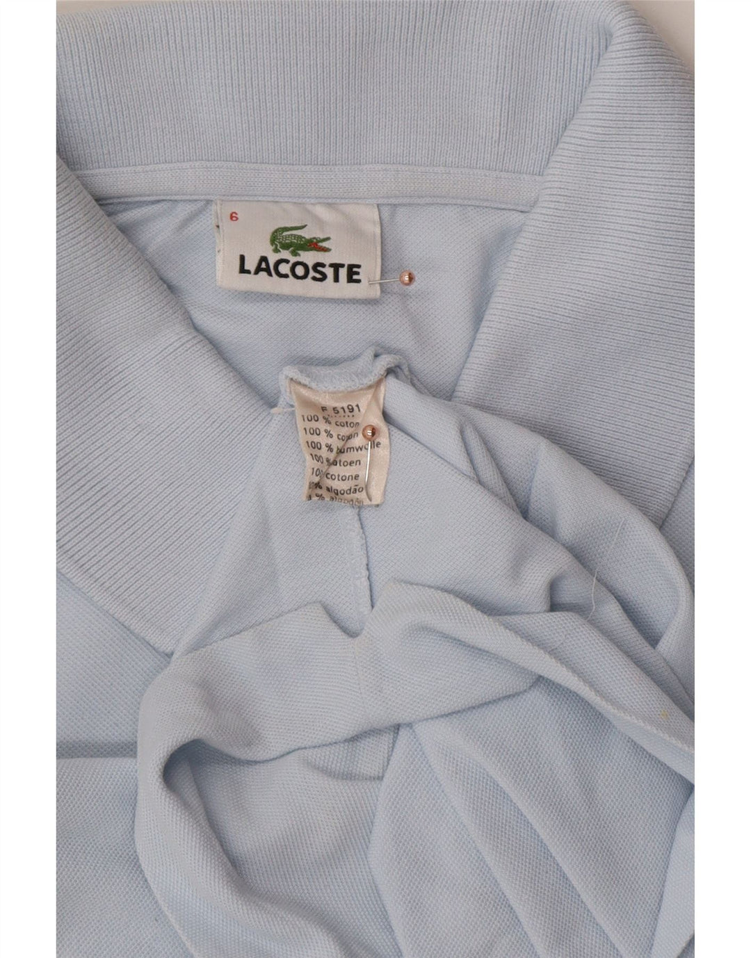Ανδρικό μπλουζάκι πόλο LACOSTE 6 XL Μπλε βαμβακερό