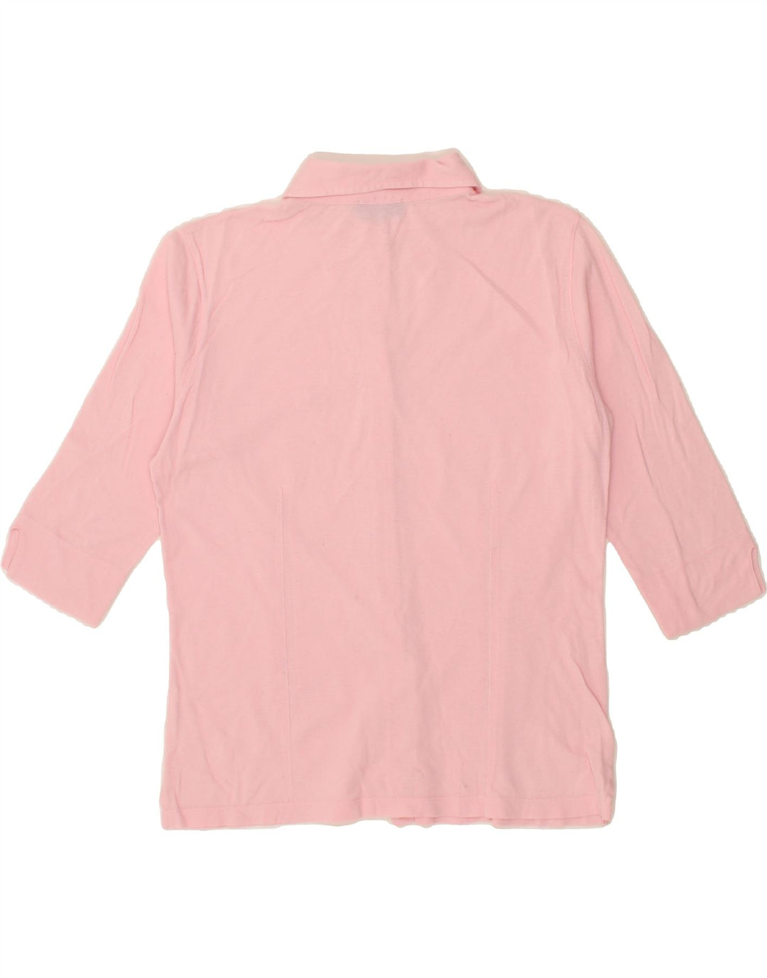 SERGIO TACCHINI Womens 3/4 Sleeve Shirt UK 12 Medium Pink Vintage Sergio Tacchini and Second-Hand Sergio Tacchini from Messina Hembry 