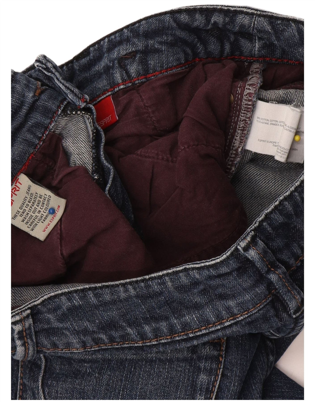 Γυναικείο τζιν μποτάκι Esprit W32 L30 Μπλε βαμβακερό