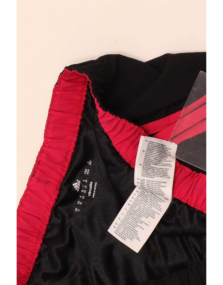 Γυναικείο αθλητικό σορτς Adidas Climalite UK 14 μεσαίο μαύρο πολυεστέρα