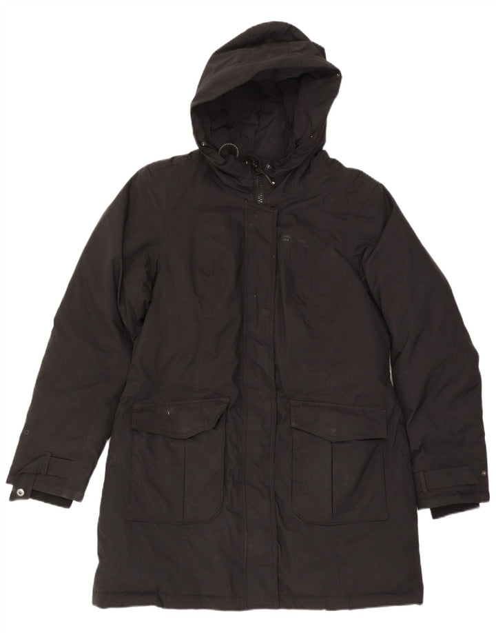 Mountain Warehouse Γυναικείο παλτό με κουκούλα UK 14 Large μαύρο πολυεστέρα