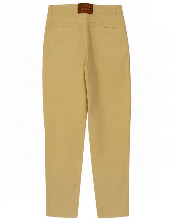 DISMERO Womens Tapered Jeans W33 L31 Yellow Cotton
