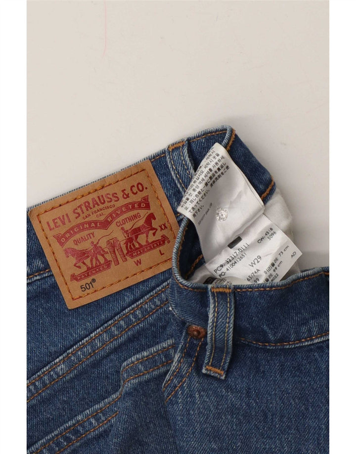 Γυναικείο Σορτς Levi's 501 Τζιν W29 Μικρό Μπλε Βαμβακερό