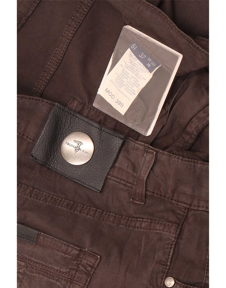 Ανδρικό τζιν Trussardi ίσιο W35 L30 Καφέ βαμβακερό