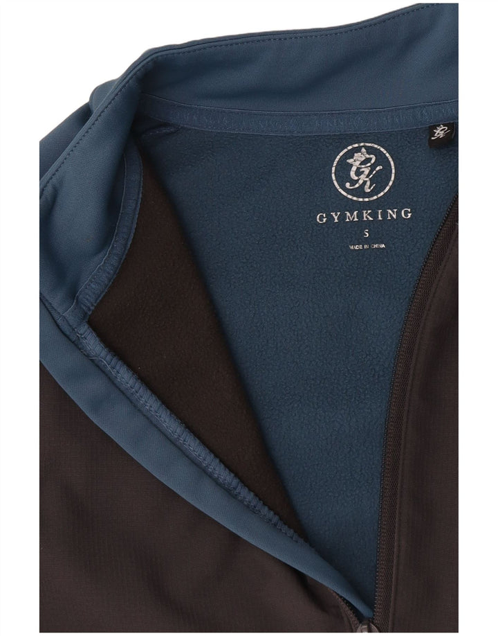 Ανδρικό μπλουζάκι με φερμουάρ Gym King, Jumper Small Blue Colourblock